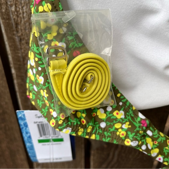 Splendid Swim Wear Yellow Bandeau Bikini Top NWT Sz L - Picture 3 of 14